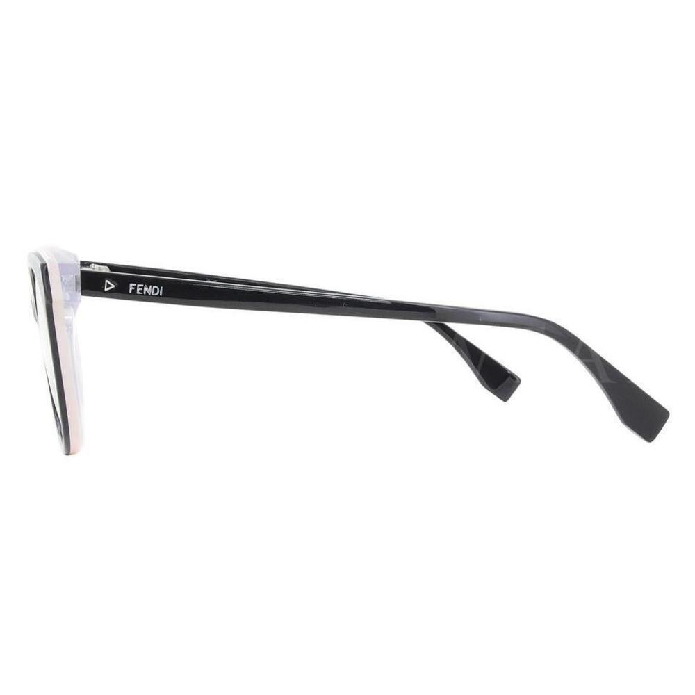 NWT Fendi FF0254 0807 Black Oval 53mm Eyeglasses - Picture 3 of 5